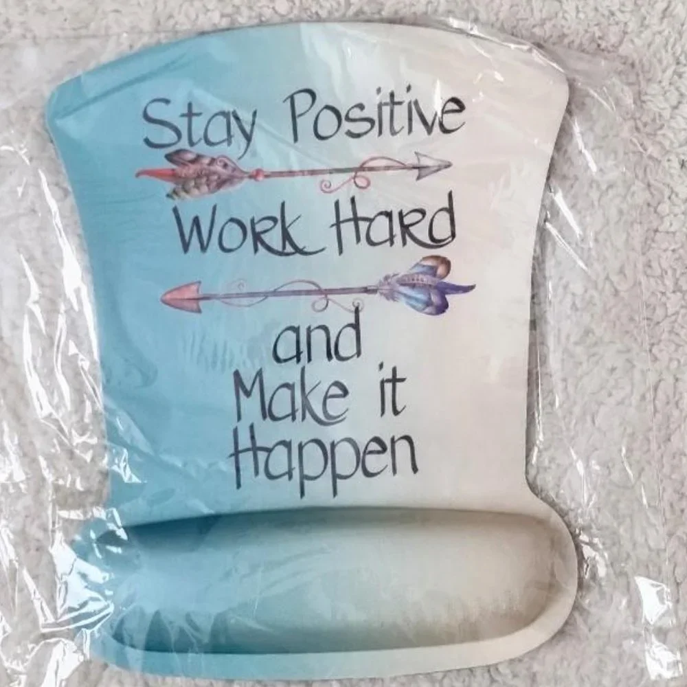 Keyboard Wrist Rest Support Arrow Set -Stay Positive Work Hard Make it happen